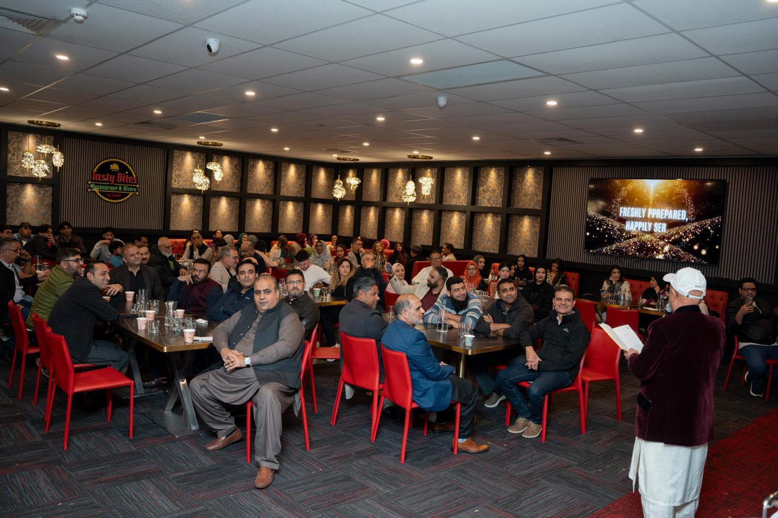 Inside the Tasty Bites dining hall in Morley